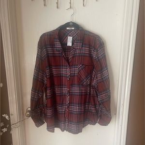 MAURICES PLAID BUTTON DOWN SIZE 3X NWT